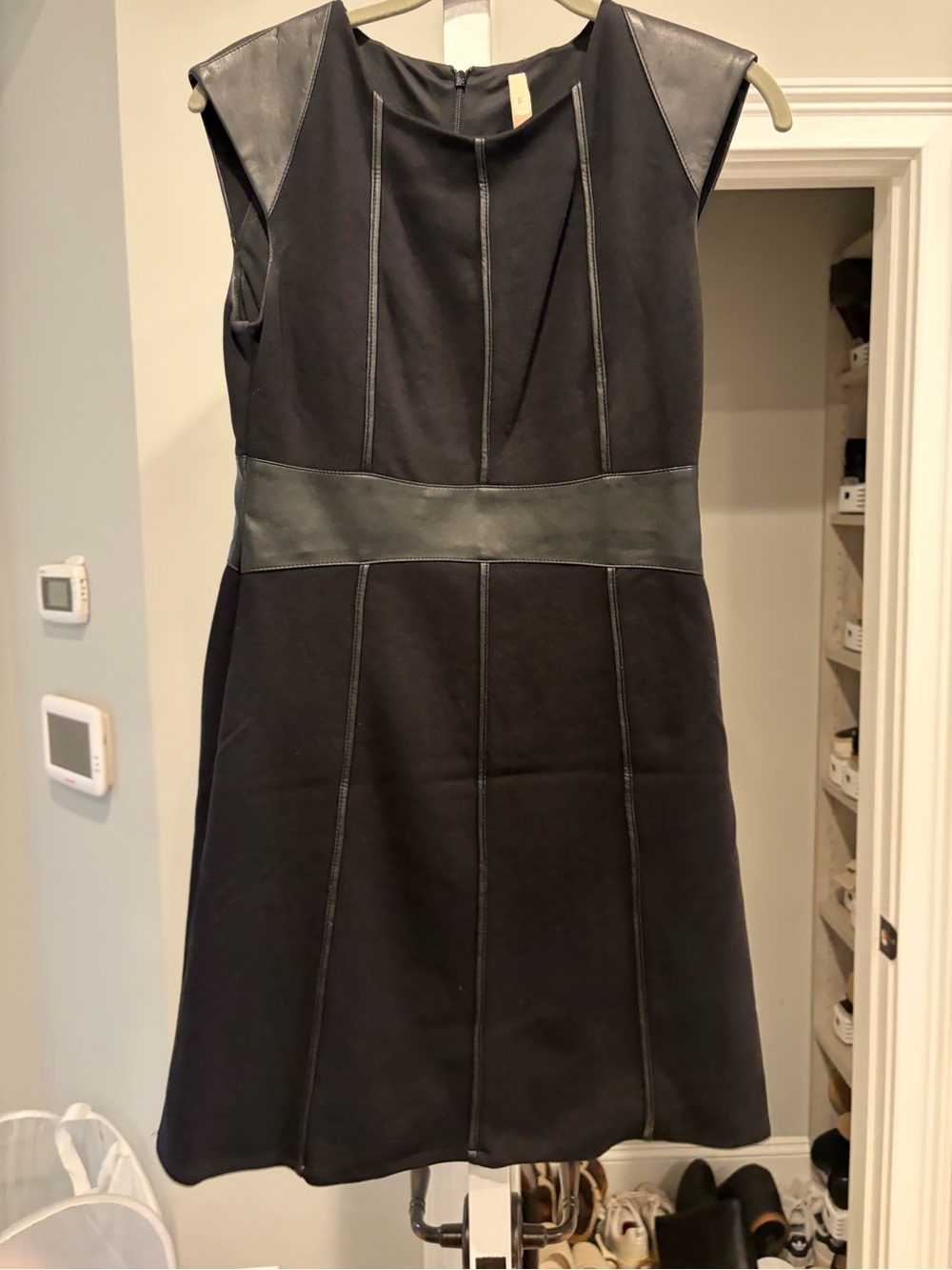 Bailey 44 Black Sleeveless Paneled Mini Dress